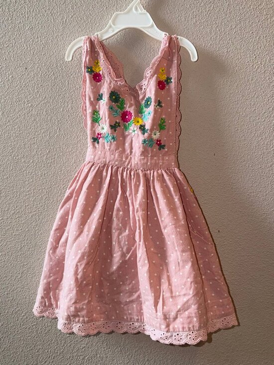 Boden Other - Boden Pink Embroidered Cotton Dress 2-3Y